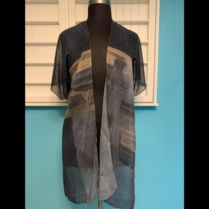 COPY - 5/$25 VIDA. Petite Sheer Wrap Grey Black Tan One Size